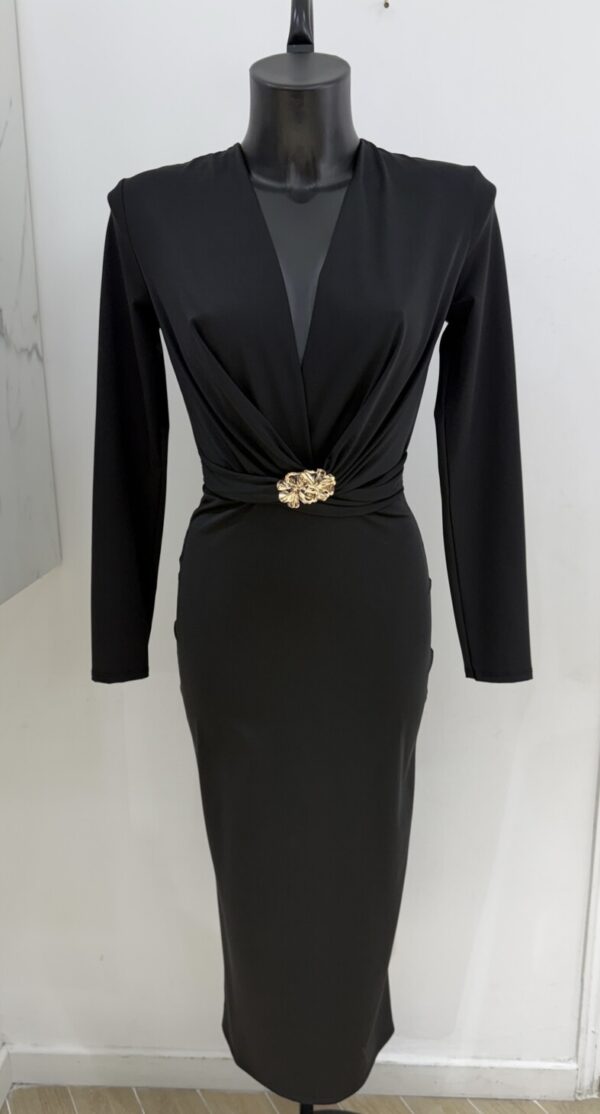 Elegantne pidulik must kleit