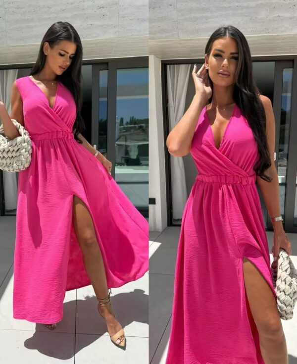 Roosa maksikleit lõhikuga