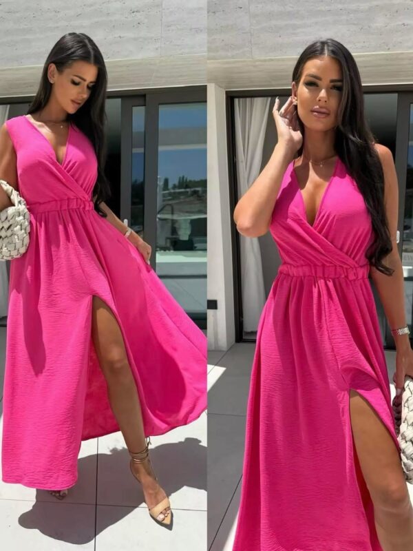 Roosa maksikleit lõhikuga