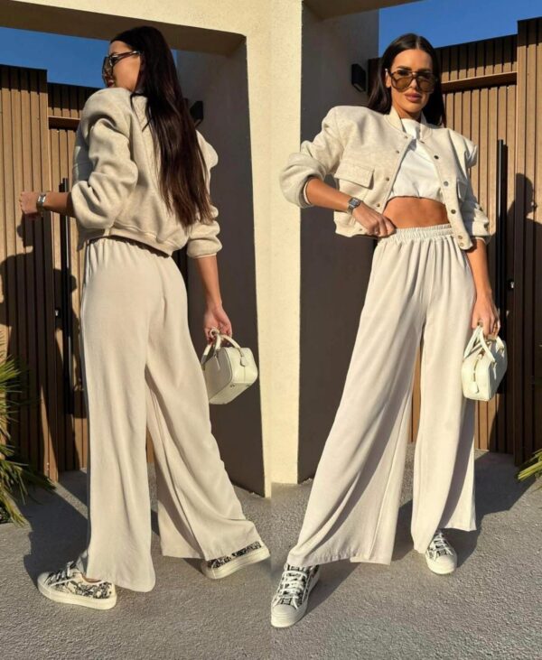 Beežid suvised laiad püksid