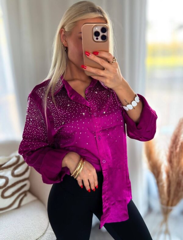 Fuksia pidulik naiste pluus