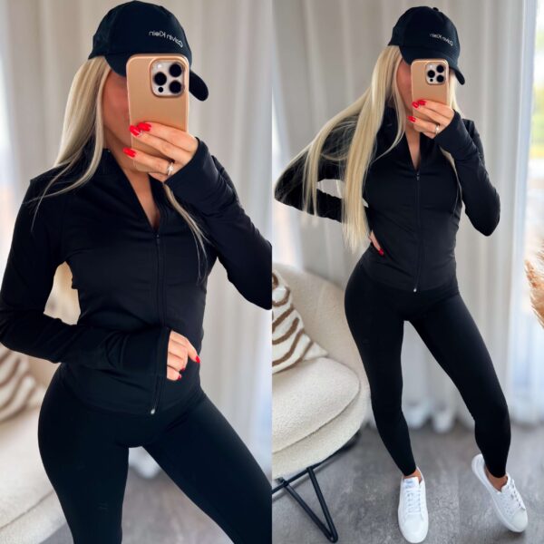 Must naiste treeningjakk