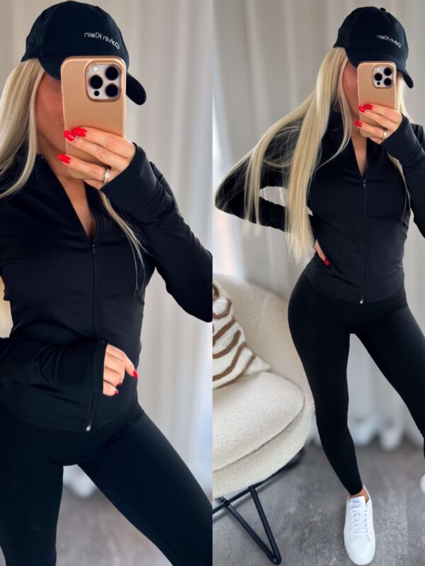 Must naiste treeningjakk