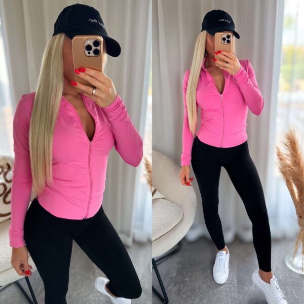 Roosa naiste treeningjakk