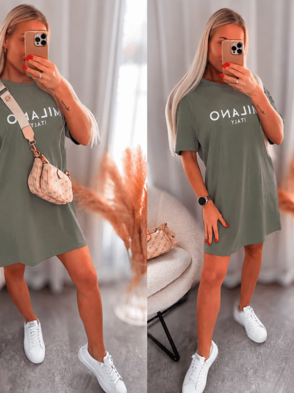 Khaki oversized särkkleit - Milano