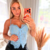 CT-005-BLU Pitsiline korsett-top