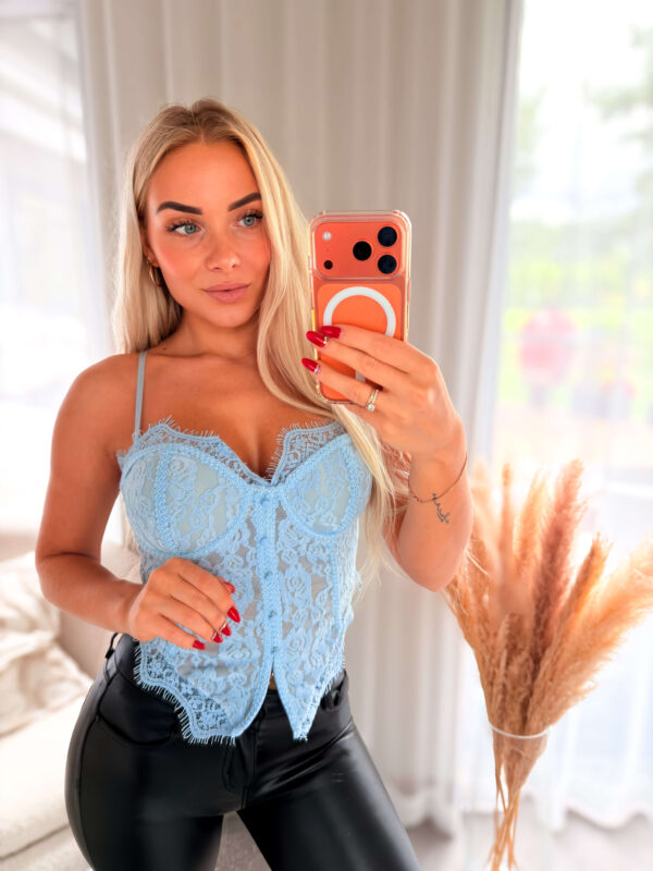 CT-005-BLU Pitsiline korsett-top